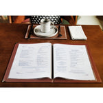 Olympia Faux Leather A4 Menu Cover Burgundy