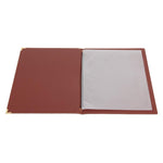 Olympia Faux Leather A4 Menu Cover Burgundy