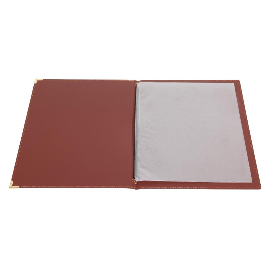 Olympia Faux Leather A4 Menu Cover Burgundy