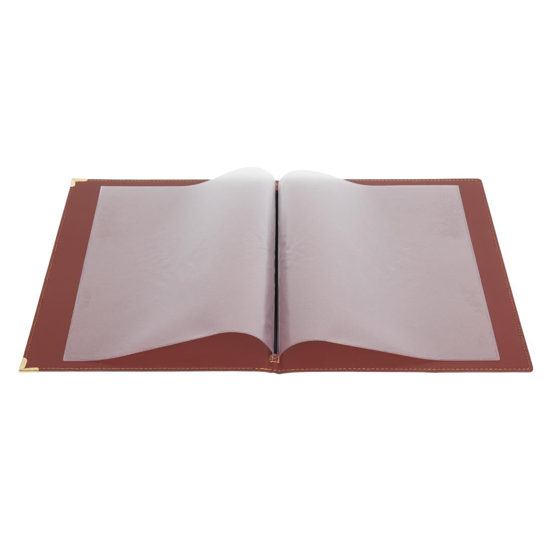 Olympia Faux Leather A4 Menu Cover Burgundy