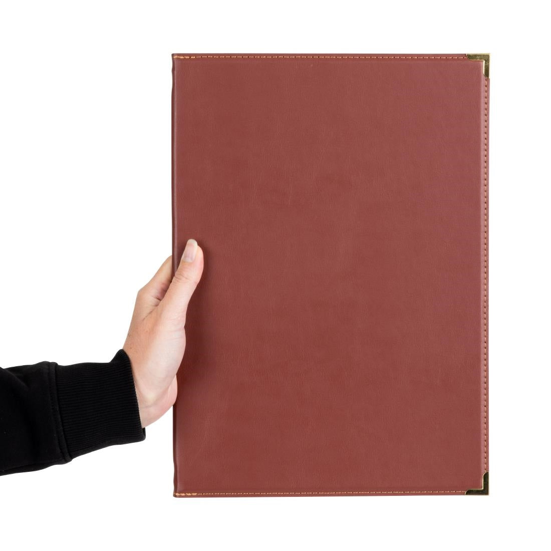 Olympia Faux Leather A4 Menu Cover Burgundy
