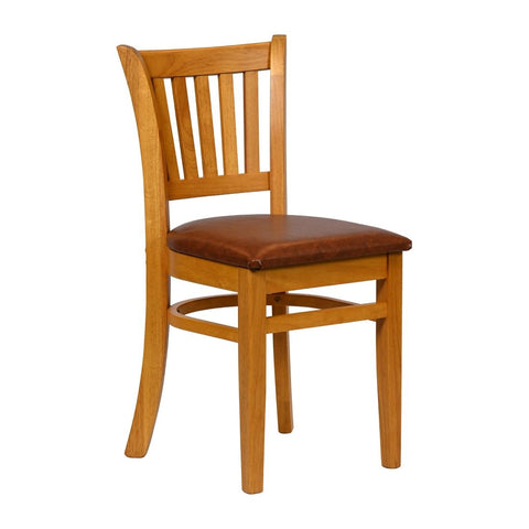Turin Dining Tables with 4 Manhattan Chairs in Soft Oak with Bison Tan