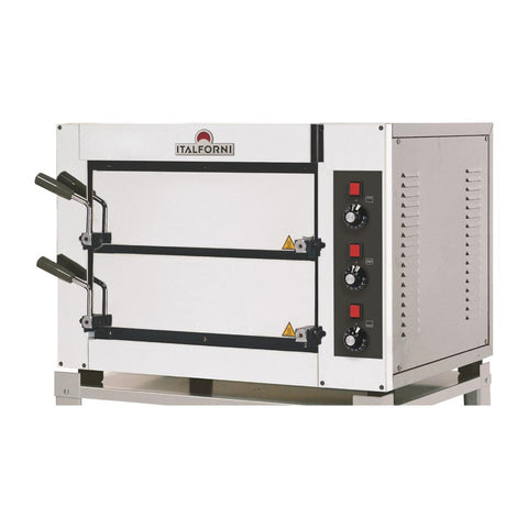 Italforni Fast 50 Compact Twin Deck Electric Pizza Oven product image