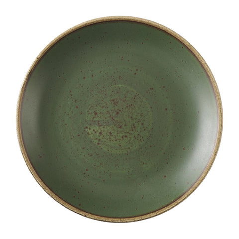 Churchill Stonecast Sorrel Green Coupe Plates 165mm (Pack of 12)