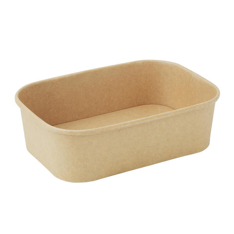 Fiesta Recyclable Rectangular Food Containers 650ml (Pack of 300)