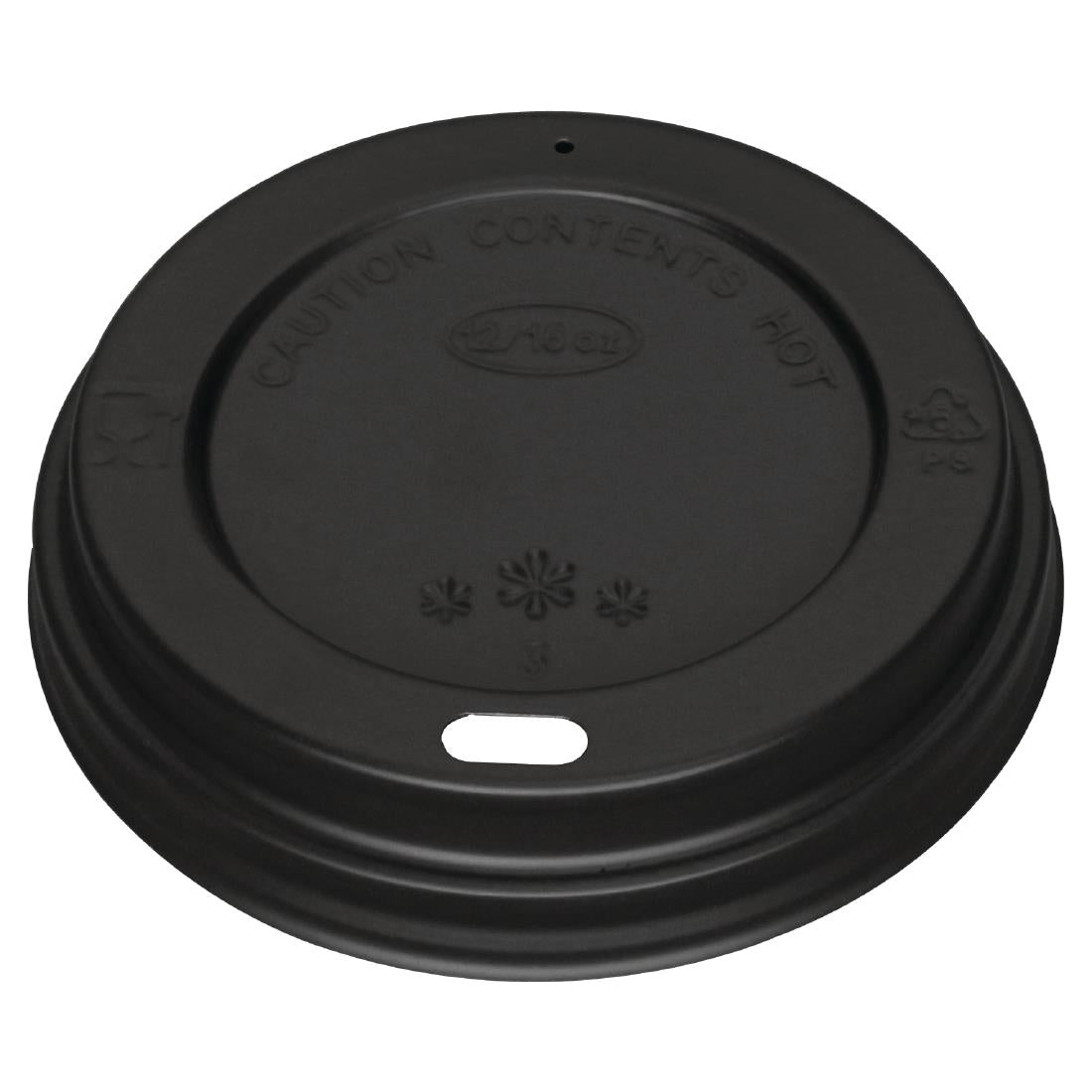 Fiesta Recyclable Coffee Cup Lids 340ml / 12oz and 455ml / 16oz Black