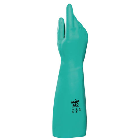 Mapa Ultranitril 480 Ultra Long Chemical Handling Gloves Size 7 Small (One Pair)