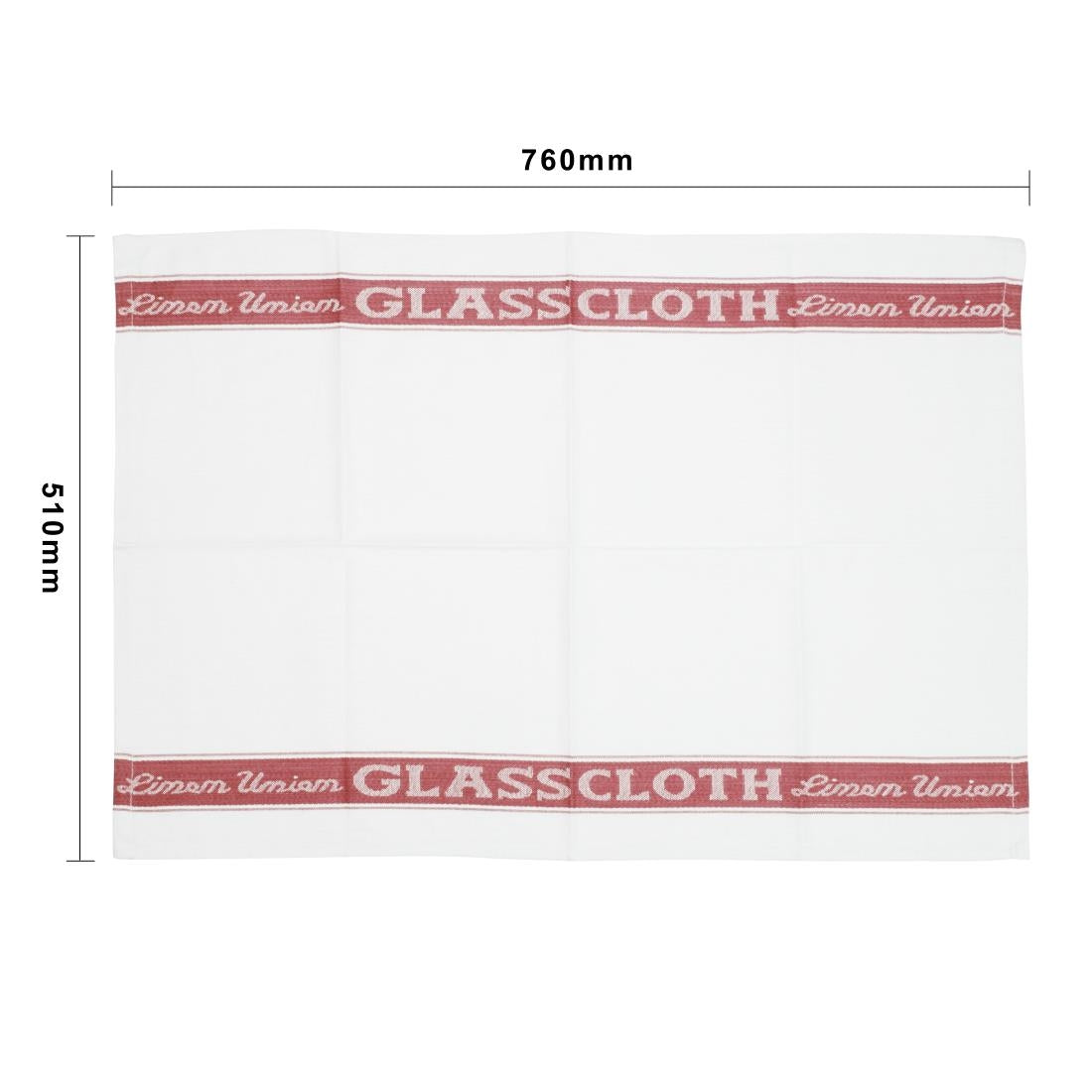 Vogue Glass Cloth Red