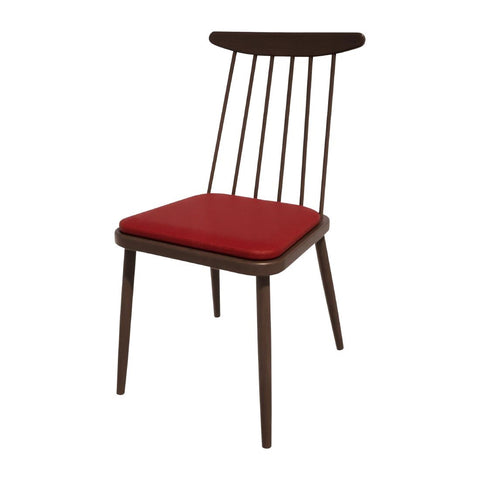 Bolero Bespoke Frank Side Chair Red/Wenge