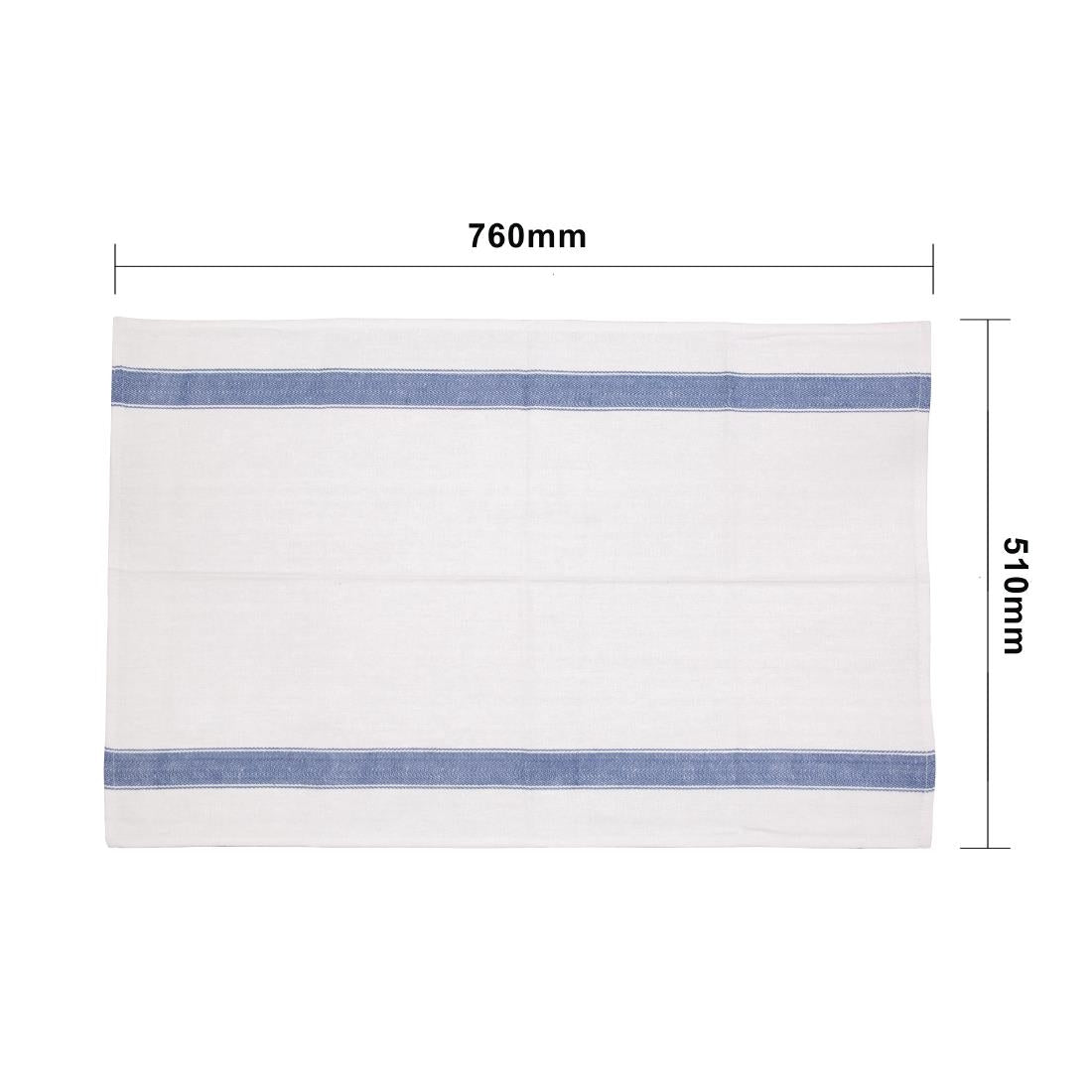 Vogue Heavy Tea Towel Blue