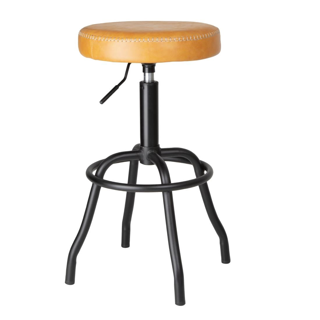 Bolero Brooklyn PU High Bar Stool - Caramel product image