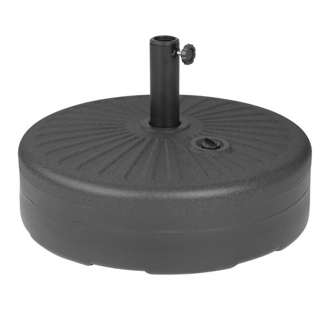 Bolero Black Plastic Parasol Base 40Ltr (filled) - Advantage Catering Equipment