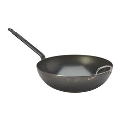 De Buyer Mineral B Carbon Steel Wok 32cm