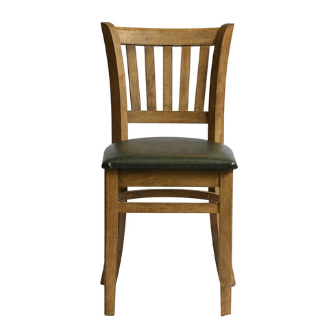 Manhattan Dining Chair in Weathered Oak with Bison Cedar Seat (Pack of 2)