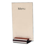 Olympia Curved Stainless Steel Menu Card Holder A5