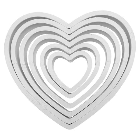 PME Classic Heart Shape Cutter (Pack 6)