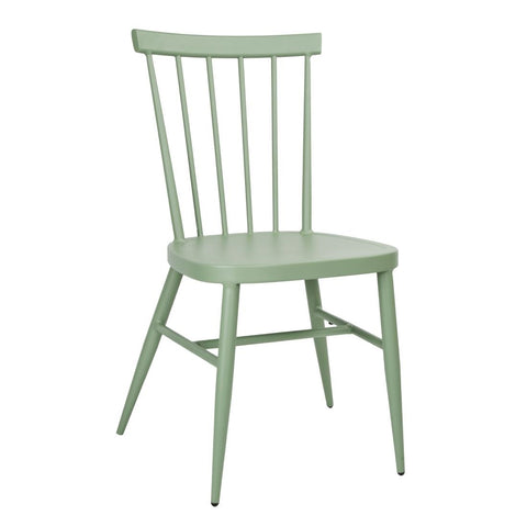 Bolero Windsor Aluminium Green Chairs (4 Pack) - Advantage Catering Equipment