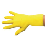 MAPA Vital 124 Liquid-Proof Light-Duty Janitorial Gloves Yellow Small