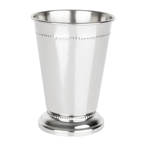 Olympia Barware Beaded Julep Cup Stainless Steel 370ml