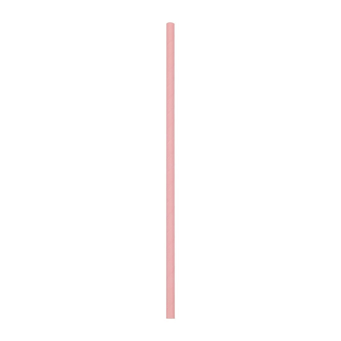 Fiesta Compostable Paper Straws Pink (250 Pack)