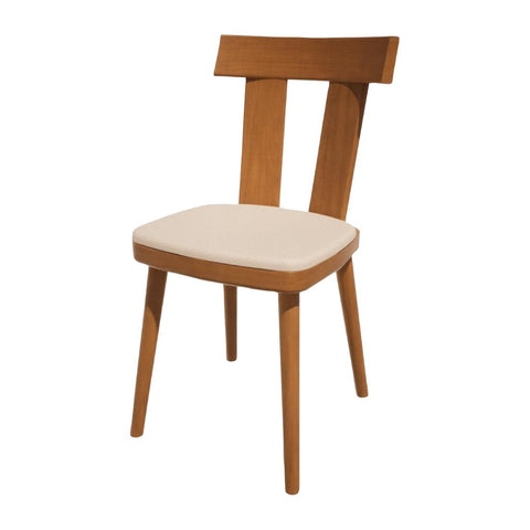 Bolero Bespoke Bamba Side Chair Cream/Oak
