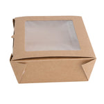 Fiesta Compostable Salad Boxes with PLA Windows 1200ml (200 Pack)