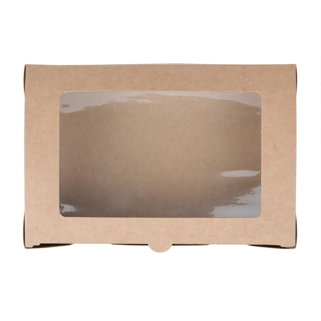 Fiesta Compostable Salad Boxes with PLA Windows 1600ml (200 Pack)