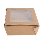 Fiesta Compostable Salad Boxes with PLA Windows 1600ml (200 Pack)