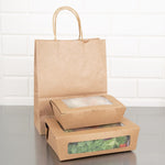 Fiesta Compostable Salad Boxes with PLA Windows 1600ml (200 Pack)