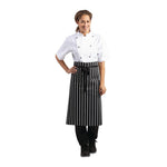 Whites Butchers Waist Apron Black and White Stripe