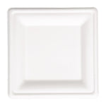 Fiesta Compostable Bagasse Square Plates 204mm (50 Pack)