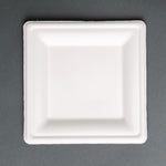 Fiesta Compostable Bagasse Square Plates 261mm (50 Pack)