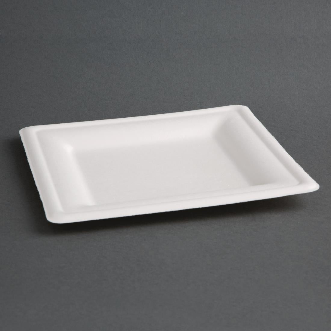 Fiesta Compostable Bagasse Square Plates 261mm (50 Pack)