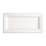Fiesta Compostable Bagasse Rectangular Plates 258mm (50 Pack)
