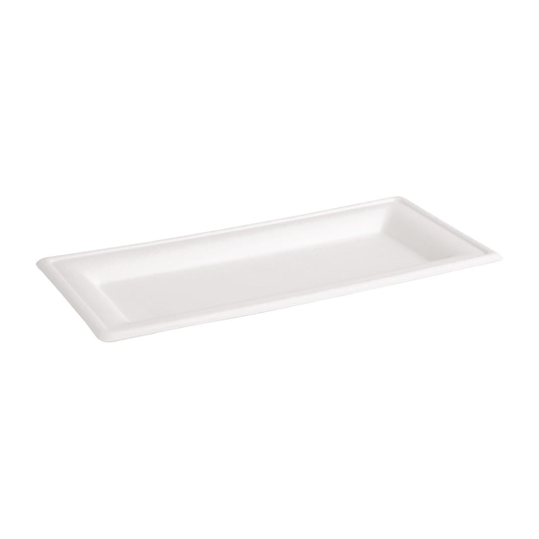 Fiesta Compostable Bagasse Rectangular Plates 258mm (50 Pack)