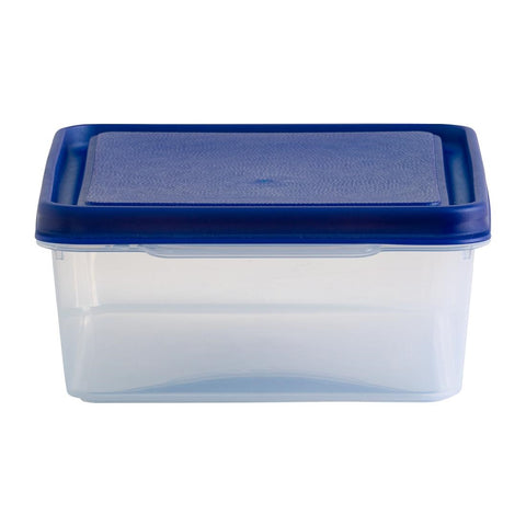 Wham Studio Rectangle Food Box Clear/Blue - 2Ltr