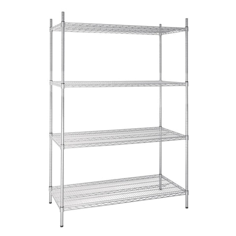Vogue 4 Tier Wire Shelving Kit 1220x610mm product image