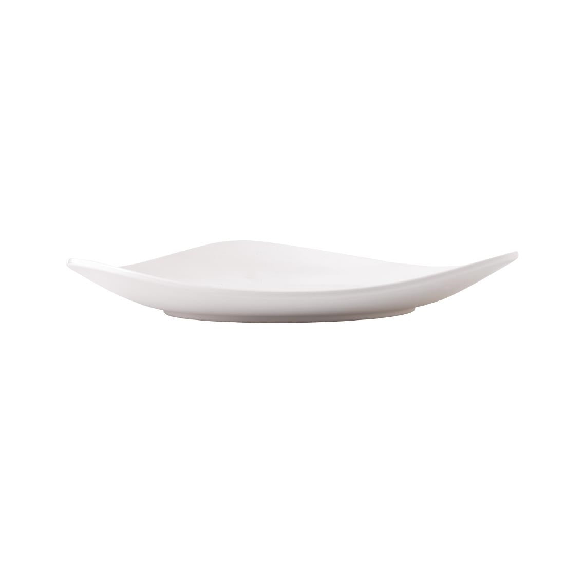 Churchill Melamine Lotus Platters White 355mm (4 Pack)