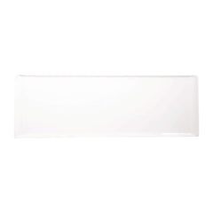 Churchill Melamine Rectangular Trays White 580x200mm (4 Pack)