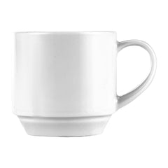 Churchill Art de Cuisine Menu Porcelain Stacking Teacups 210ml (Pack of 6)