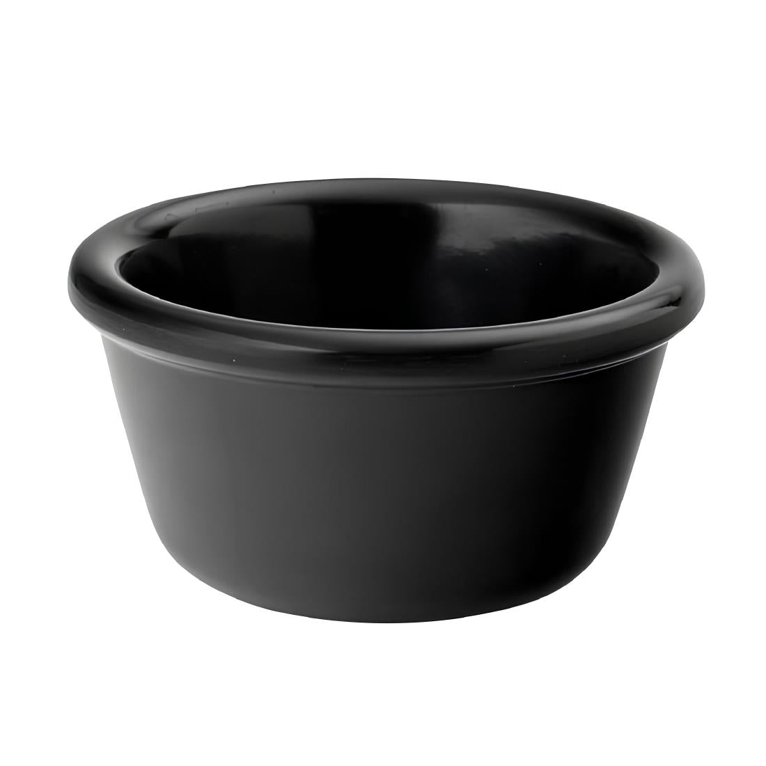 Utopia Melamine Ramekins Black 40ml (48 Pack)