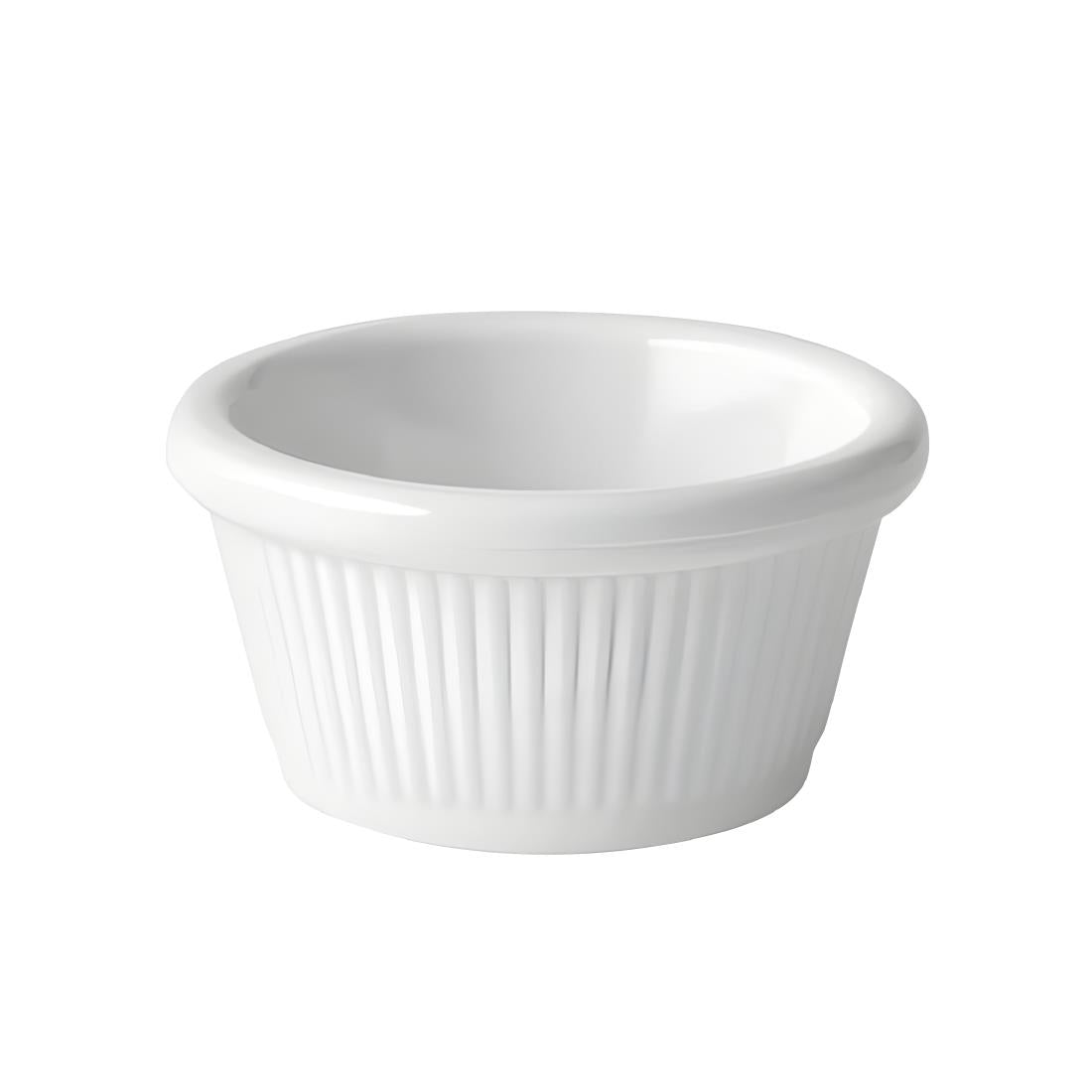 Utopia Fluted Ramekins White 60ml (12 Pack)