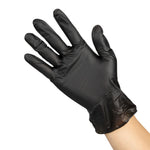 Hygiplas Vinyl Black Powder Free Glove M (100 Pack)