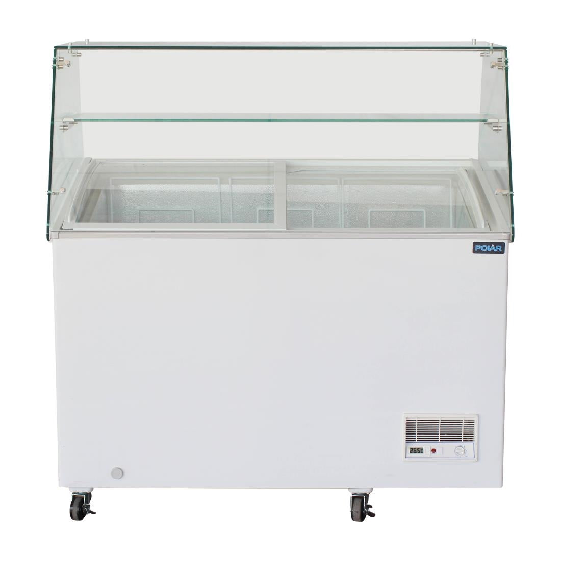Polar G-Series Display Chest Freezer with Glass Surround 270Ltr
