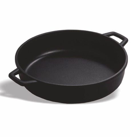 Pujadas 320mm Black Series Shallow Casserole without Lid glass lid