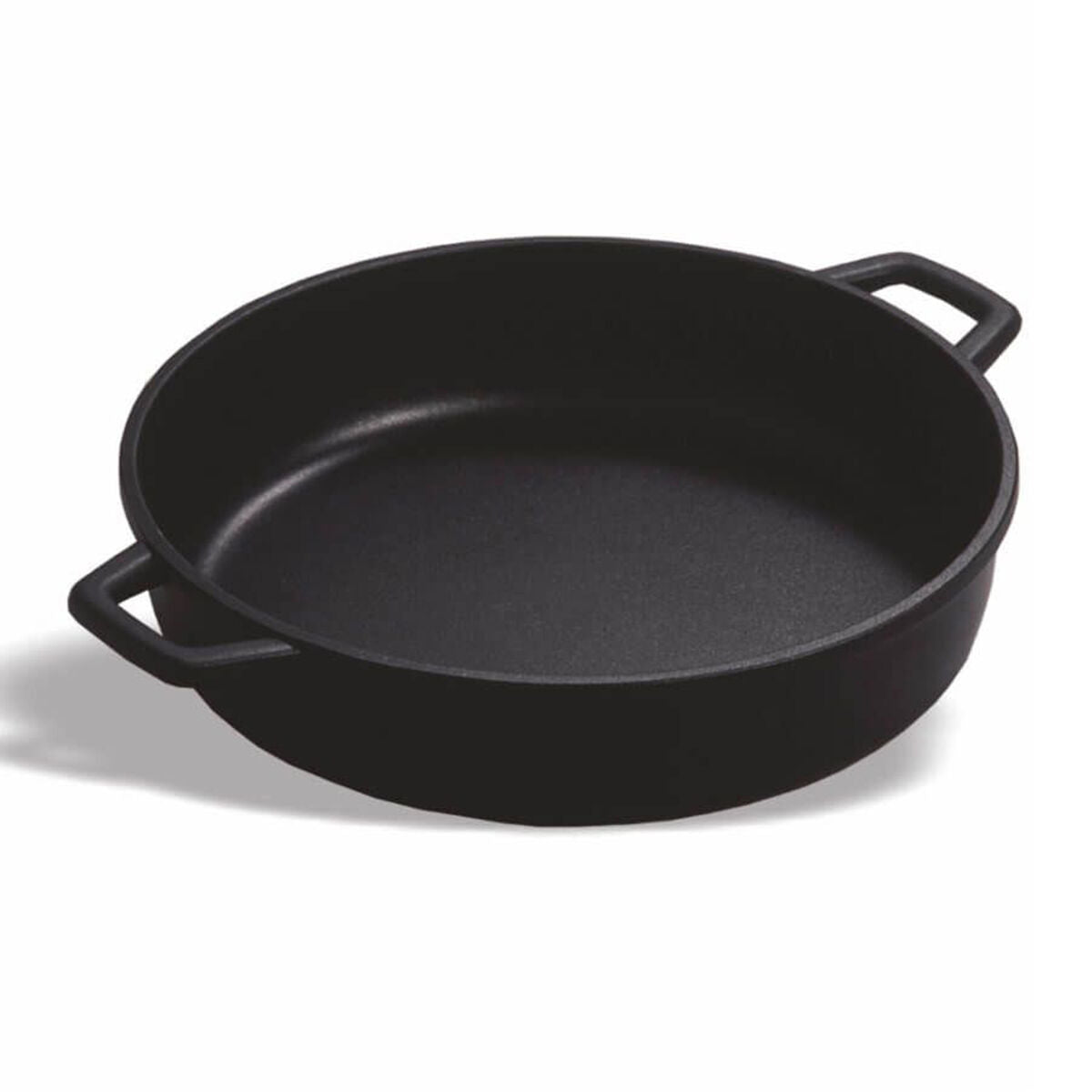 Pujadas 360mm Black Series Shallow Casserole without Lid glass lid