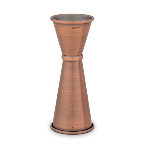 Pujadas Dia. 45 x H115mm Copper Cocktail Jigger, 25/50ml