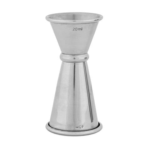 Pujadas Dia. 45 x H90mm Stainless Steel Cocktail Jigger, 20/40ml, 4.5cm diameter x 9cm height