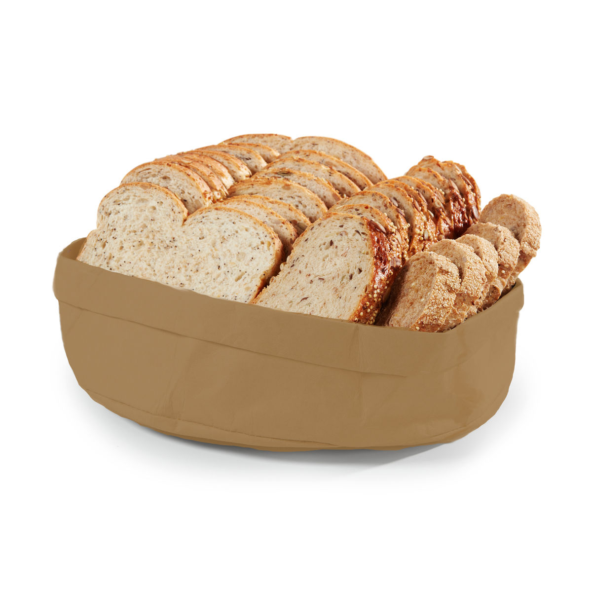 Pujadas Brown Bread Basket 265 x 265mm paper bread basket