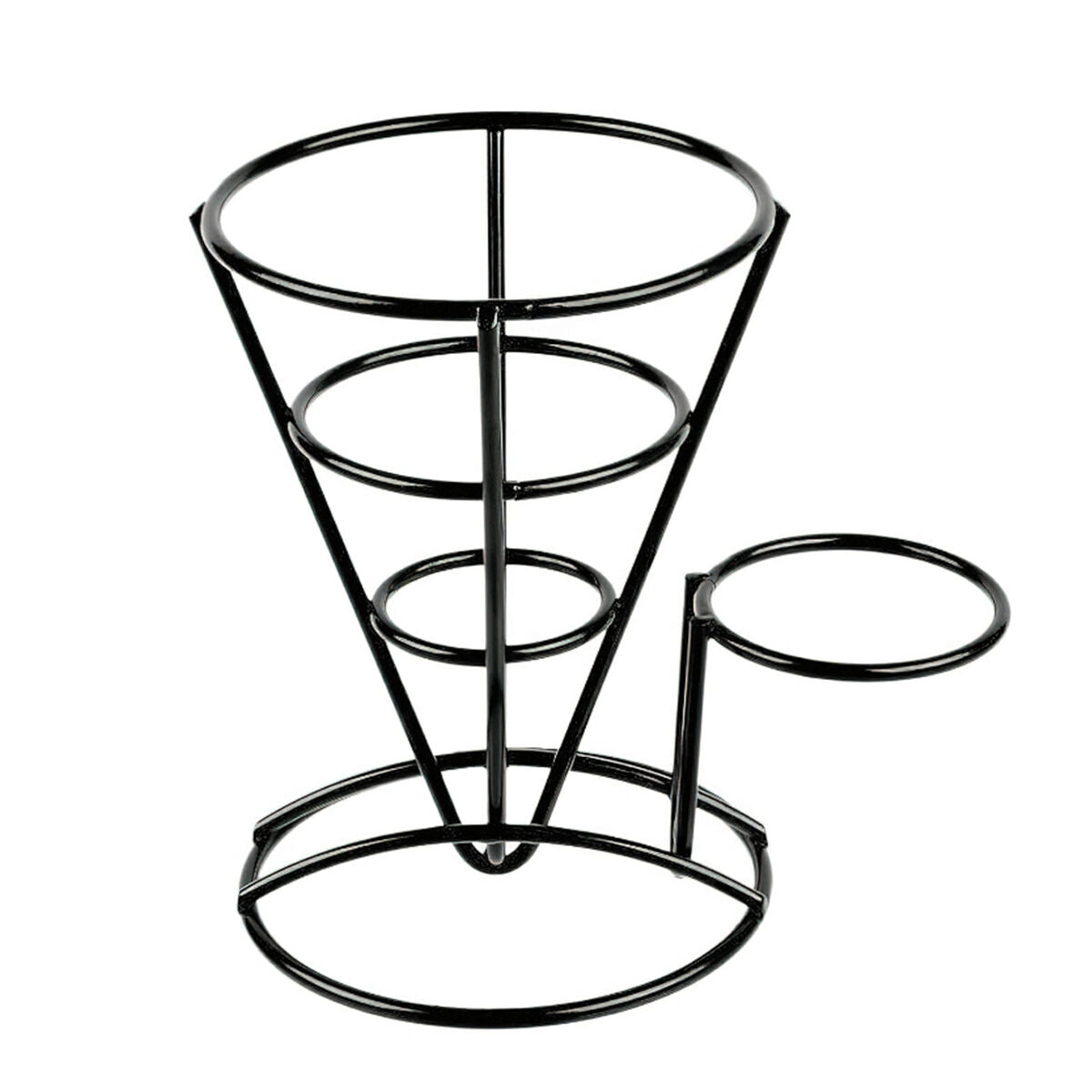 Pujadas Cone Basket with Ramekin Holder metal serving basket